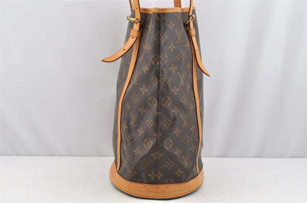 Authentic Louis Vuitton Monogram Bucket GM Shoulder Tote Bag M42236 Junk 1720I