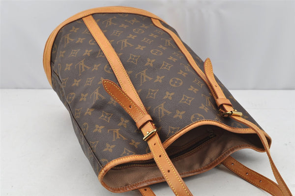 Authentic Louis Vuitton Monogram Bucket GM Shoulder Tote Bag M42236 Junk 1720I