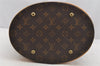 Authentic Louis Vuitton Monogram Bucket GM Shoulder Tote Bag M42236 Junk 1720I