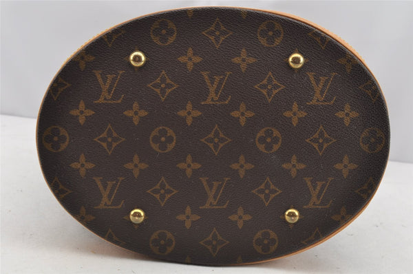 Authentic Louis Vuitton Monogram Bucket GM Shoulder Tote Bag M42236 Junk 1720I