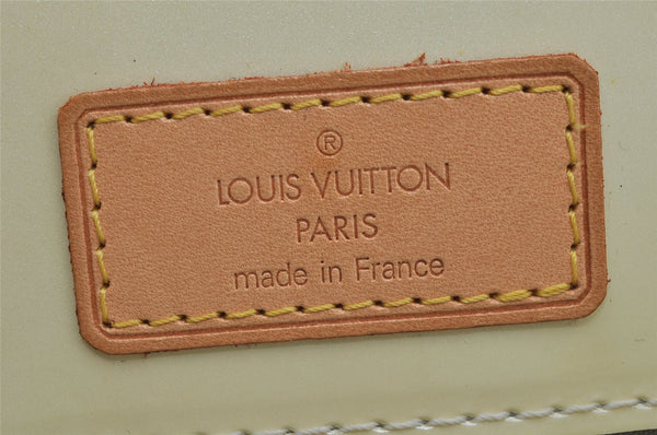 Authentic Louis Vuitton Vernis Reade PM Hand Bag Light Yellow M91336 LV 1720J