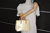 Authentic Louis Vuitton Vernis Reade PM Hand Bag Light Yellow M91336 LV 1720J