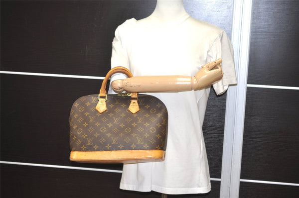 Authentic Louis Vuitton Monogram Alma Hand Bag Purse M51130 LV 1721I
