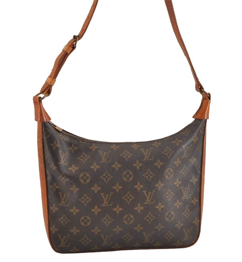 Authentic Louis Vuitton Monogram Boulogne 30 Shoulder Cross Bag Old Model 1721J