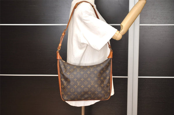 Authentic Louis Vuitton Monogram Boulogne 30 Shoulder Cross Bag Old Model 1721J