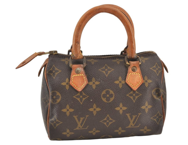 Authentic Louis Vuitton Monogram Mini Speedy Hand Bag Purse Old Model LV 1722K