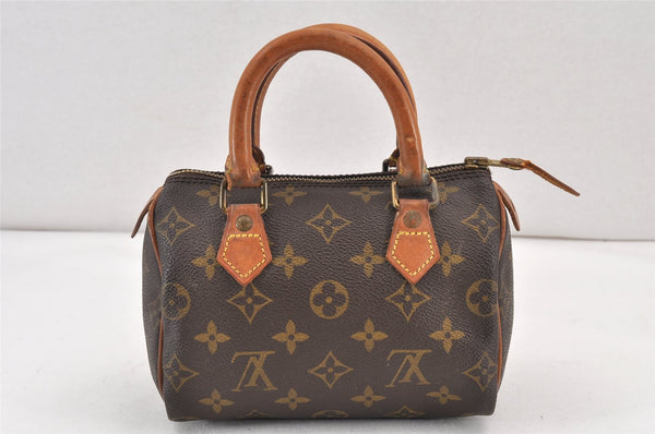 Authentic Louis Vuitton Monogram Mini Speedy Hand Bag Purse Old Model LV 1722K