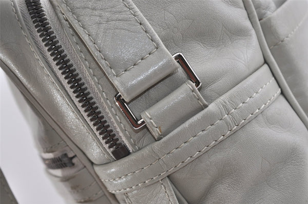 Authentic Louis Vuitton Monogram Defile Clarkson Shoulder Bag M92358 Gray 1724J