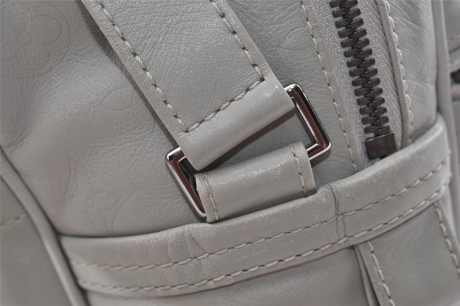 Authentic Louis Vuitton Monogram Defile Clarkson Shoulder Bag M92358 Gray 1724J