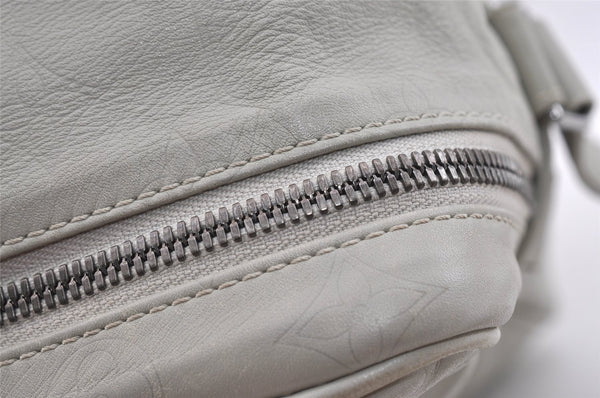 Authentic Louis Vuitton Monogram Defile Clarkson Shoulder Bag M92358 Gray 1724J