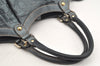 Authentic GUCCI Guccissima Sukey Shoulder Tote Bag GG Leather 211944 Blue 1724K