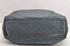 Authentic GUCCI Guccissima Sukey Shoulder Tote Bag GG Leather 211944 Blue 1724K