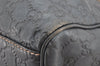 Authentic GUCCI Guccissima Sukey Shoulder Tote Bag GG Leather 211944 Blue 1724K