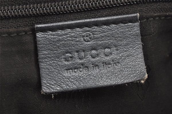Authentic GUCCI Guccissima Sukey Shoulder Tote Bag GG Leather 211944 Blue 1724K