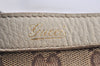 Authentic GUCCI Abbey Shoulder Tote Bag GG Canvas Leather 141472 Brown 1725K