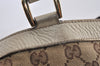 Authentic GUCCI Abbey Shoulder Tote Bag GG Canvas Leather 141472 Brown 1725K