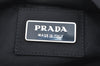 Authentic PRADA Vintage Nylon Tessuto Waist Body Bag Purse Black 1727H