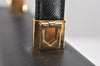 Authentic Salvatore Ferragamo Gancini Leather 2Way Shoulder Hand Bag Black 1728K
