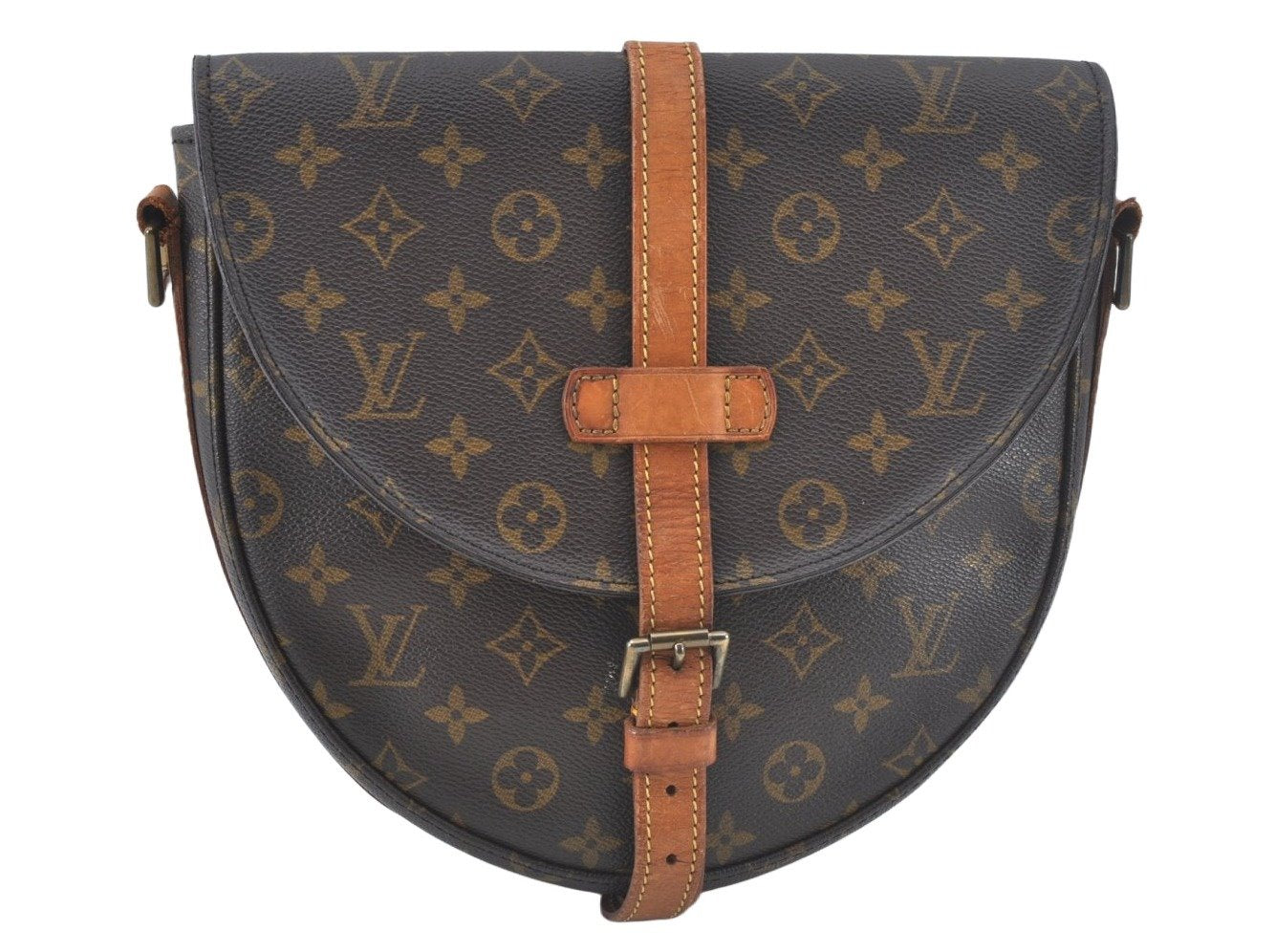 Auth Louis Vuitton Monogram Chantilly GM Shoulder Cross Bag M51232 LV Junk 1730I
