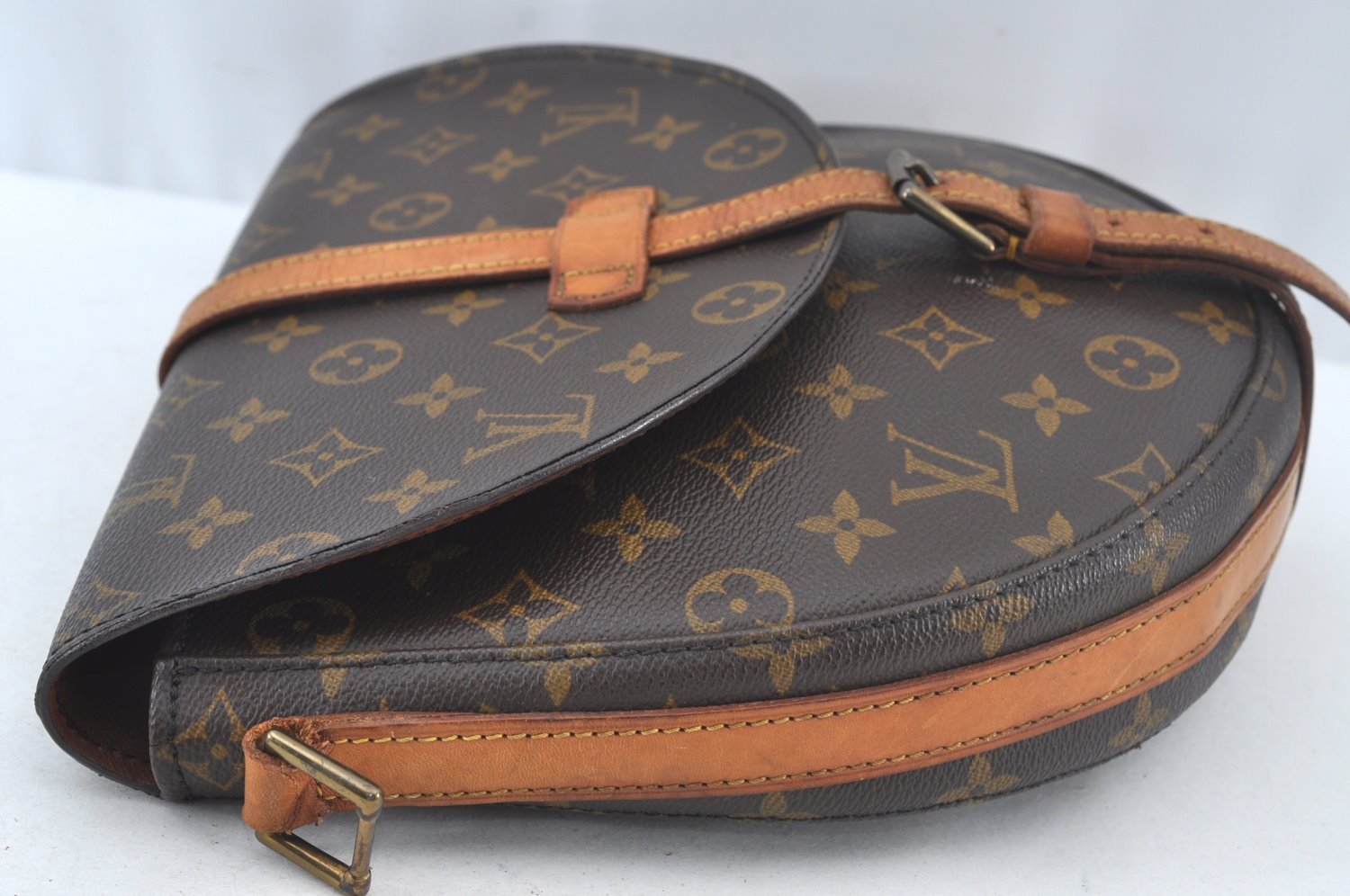Auth Louis Vuitton Monogram Chantilly GM Shoulder Cross Bag M51232 LV Junk 1730I