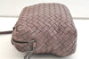 Authentic BOTTEGA VENETA Intrecciato Leather Shoulder Crossbody Bag Purple 1730K