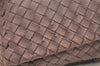 Authentic BOTTEGA VENETA Intrecciato Leather Shoulder Crossbody Bag Purple 1730K
