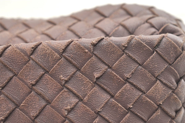 Authentic BOTTEGA VENETA Intrecciato Leather Shoulder Crossbody Bag Purple 1730K