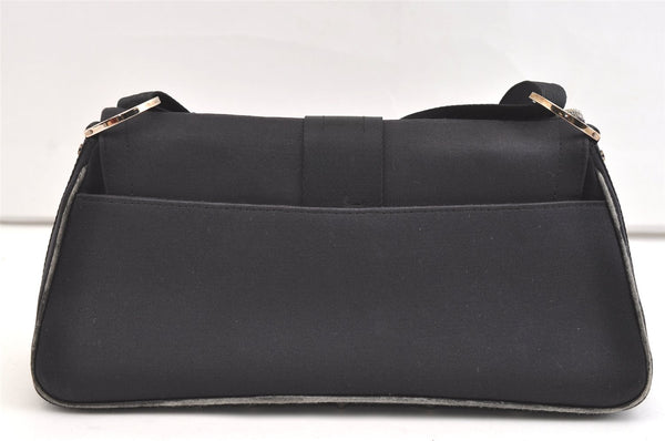 Authentic Christian Dior Hardcore Shoulder Hand Bag Nylon Leather Black CD 1731K