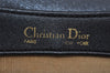 Authentic Christian Dior Vintage Shoulder Bag Purse Leather Black 1732I