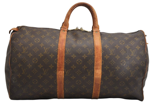 Authentic Louis Vuitton Monogram Keepall 50 Travel Boston Bag Old Model LV 1732K