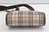 Authentic BURBERRY Nova Check Shoulder Cross Body Bag Canvas Leather Beige 1733J