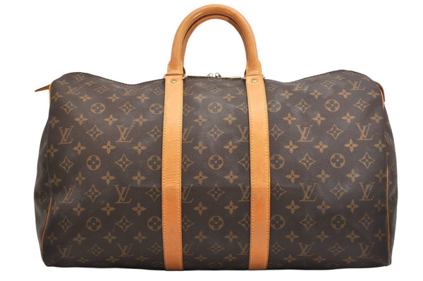 Authentic Louis Vuitton Monogram Keepall 45 Travel Boston Bag M41428 LV 1733K