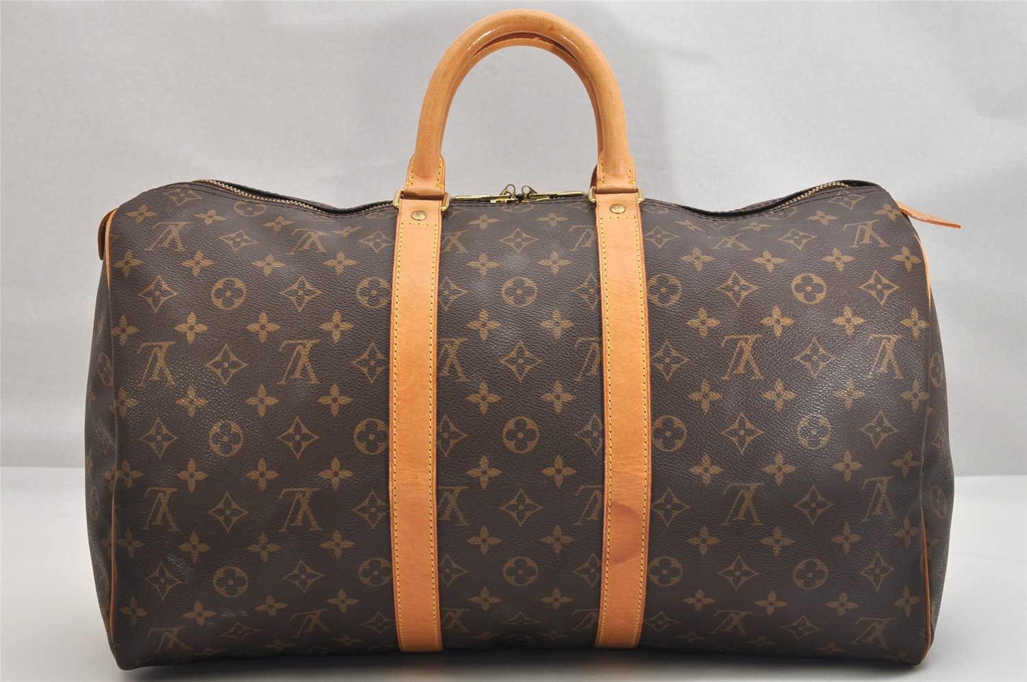 Authentic Louis Vuitton Monogram Keepall 45 Travel Boston Bag M41428 LV 1733K