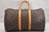 Authentic Louis Vuitton Monogram Keepall 45 Travel Boston Bag M41428 LV 1733K