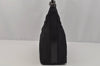 Authentic GUCCI Vintage Shoulder Hand Bag Purse Nylon Leather Black 1734J