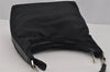 Authentic GUCCI Vintage Shoulder Hand Bag Purse Nylon Leather Black 1734J