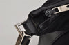 Authentic GUCCI Vintage Shoulder Hand Bag Purse Nylon Leather Black 1734J