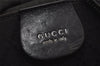Authentic GUCCI Vintage Shoulder Hand Bag Purse Nylon Leather Black 1734J