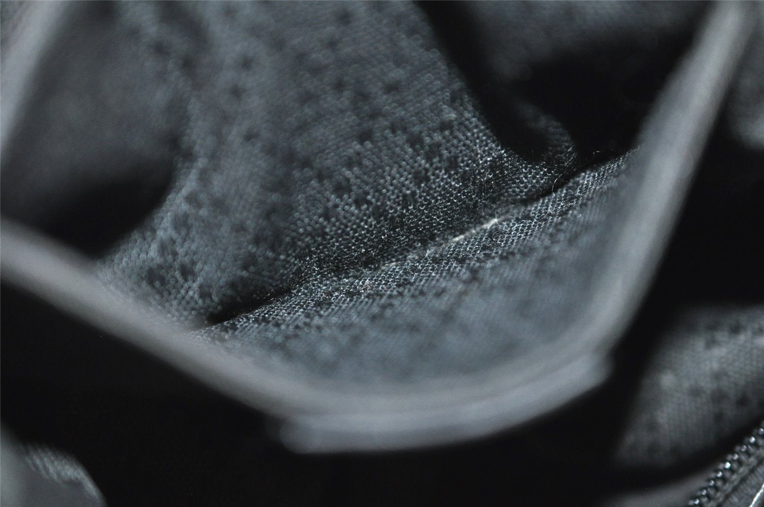 Authentic GUCCI Vintage Shoulder Hand Bag Purse Nylon Leather Black 1734J