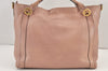 Authentic GUCCI Vintage Miss GG 2Way Shoulder Tote Bag Leather 323675 Pink 1734K