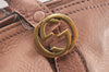 Authentic GUCCI Vintage Miss GG 2Way Shoulder Tote Bag Leather 323675 Pink 1734K