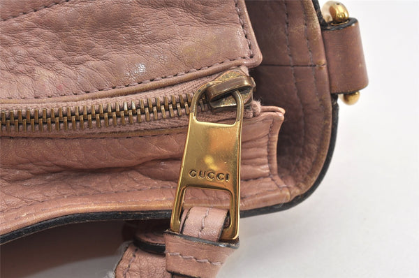 Authentic GUCCI Vintage Miss GG 2Way Shoulder Tote Bag Leather 323675 Pink 1734K