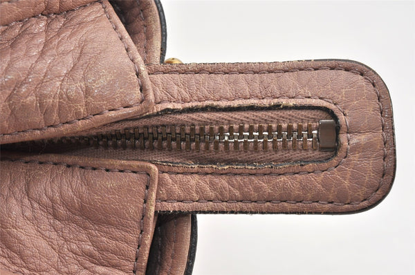 Authentic GUCCI Vintage Miss GG 2Way Shoulder Tote Bag Leather 323675 Pink 1734K