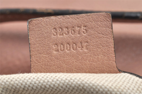 Authentic GUCCI Vintage Miss GG 2Way Shoulder Tote Bag Leather 323675 Pink 1734K