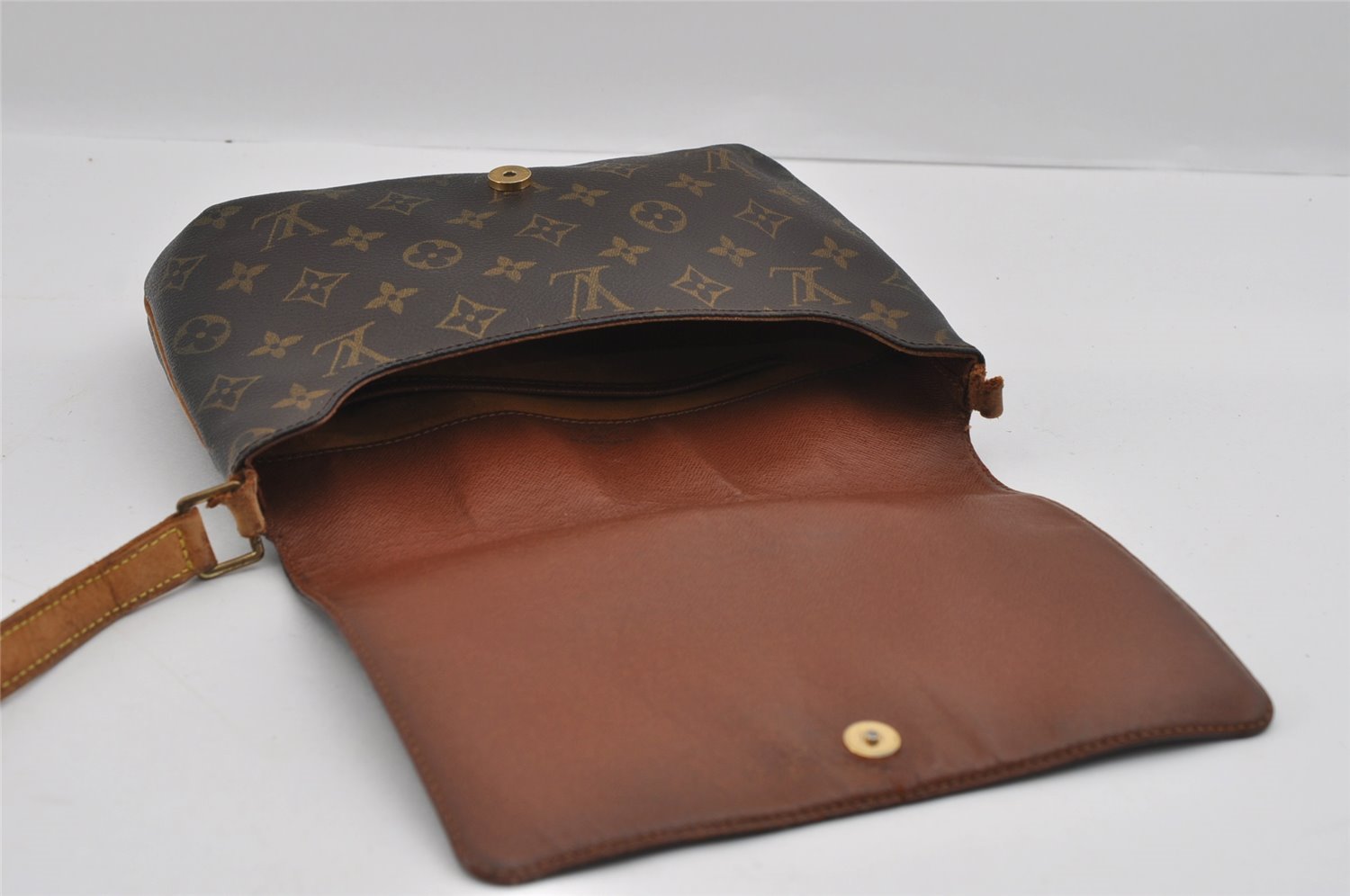 Authentic Louis Vuitton Monogram Musette Tango M51388 Shoulder Bag Junk 1735I