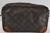 Authentic Louis Vuitton Monogram Compiegne 28 Clutch Hand Bag M51845 Junk 1735J