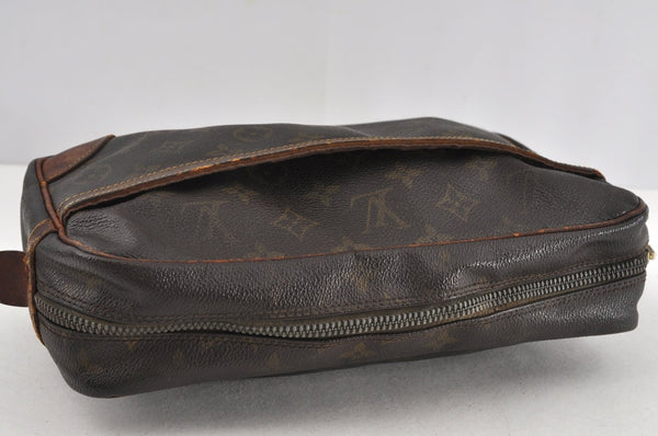 Authentic Louis Vuitton Monogram Compiegne 28 Clutch Hand Bag M51845 Junk 1735J