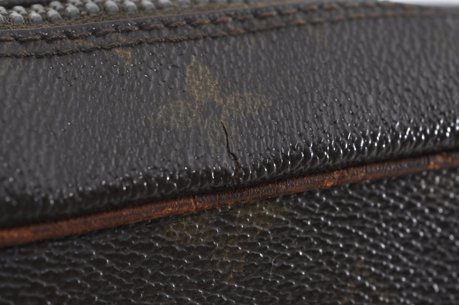 Authentic Louis Vuitton Monogram Compiegne 28 Clutch Hand Bag M51845 Junk 1735J