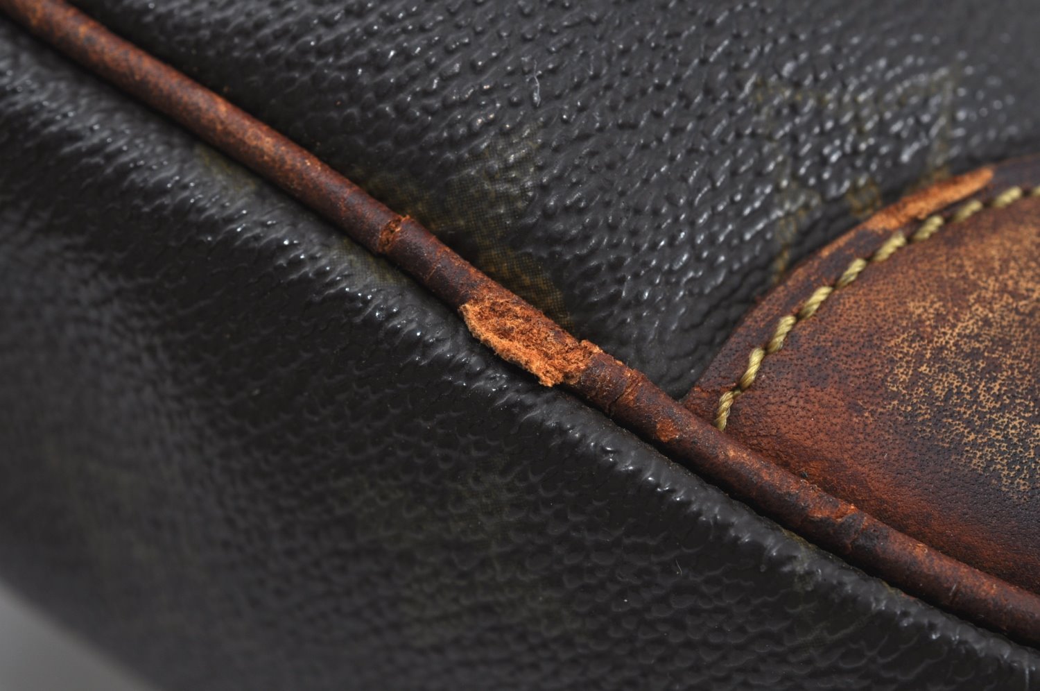 Authentic Louis Vuitton Monogram Compiegne 28 Clutch Hand Bag M51845 Junk 1735J