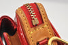 Authentic Louis Vuitton Vernis Mott Shoulder Hand Bag Purse Red M91137 LV 1735K